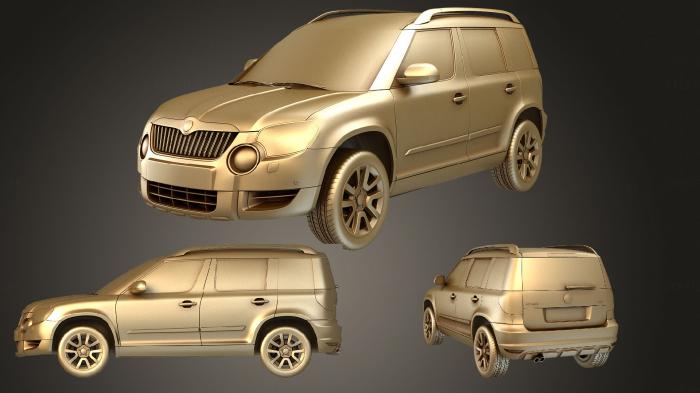 نموذج ثلاثي الأبعاد لآلة CNC السيارات والنقل سكودا يتي 2010